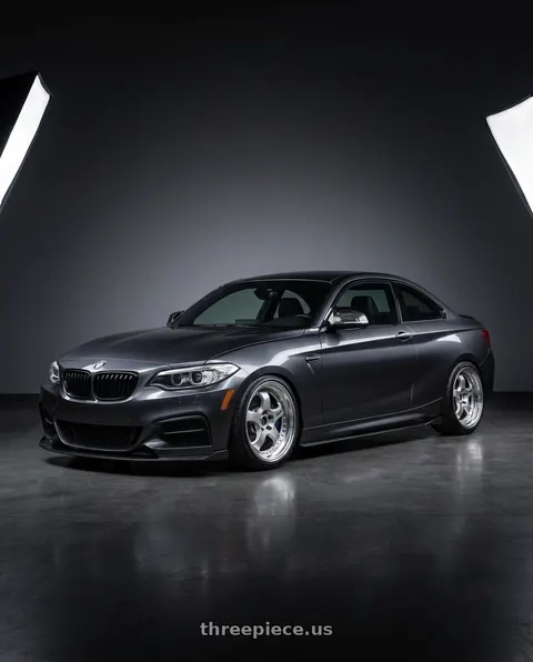 2017 BMW M240i with Work Meister S1 3P 5x120 18x8.5+50 R Disk Silver wheels