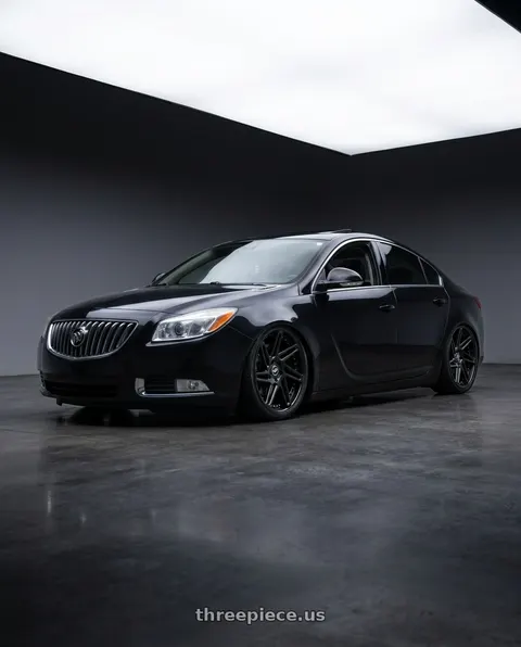 2013 Buick Regal Premium with Work Zeast st3 5x120 20x8.5+38 R Disk Matte Black wheels