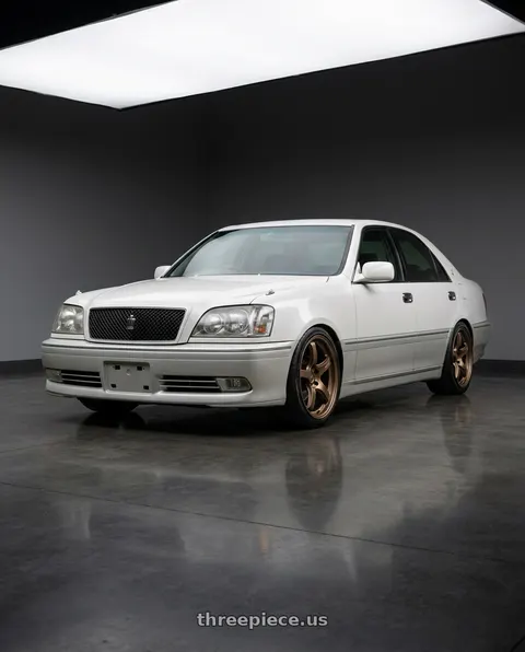 2000 Toyota Crown Athlete with Gram Lights 57CR 5x114.3 18x9.5+12 Bronze II wheels