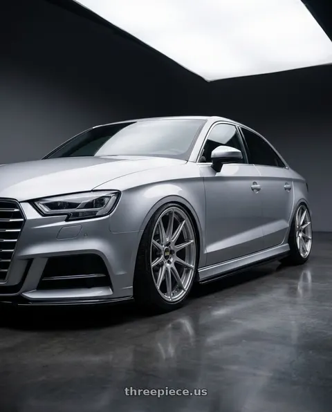 2015 Audi A3 Quattro with BBS FS 5x112 19x8.5+42 Diamond Silver wheels