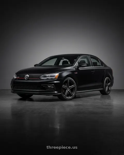 2017 Volkswagen Jetta with Vision Street-Designs 469 Boost 5x120 20x8.5+35 Satin Black wheels
