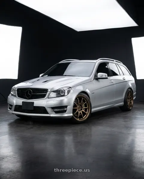 2010 BENZ S204  with Volk Racing CE28N-PLUS 5x114.3 18x10.5 +15 SHINING BRONZE METAL wheels