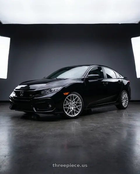 2020 Honda Civic Si with Performance Replicas PR178 5X114.3 19X10 +48 HYPER SILVER wheels