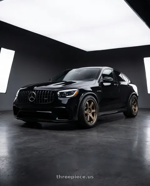 2021 Mercedes-Benz GLC63 AMG S 4Matic with Volk Racing TE37 ULTRA M-SPEC 5x112 20x10+25 Blast Bronze wheels