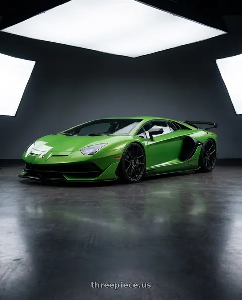 2018 Lamborghini Aventador with Avant Garde Wheels M510 5X120 19x9.5 +40 Matte Black wheels