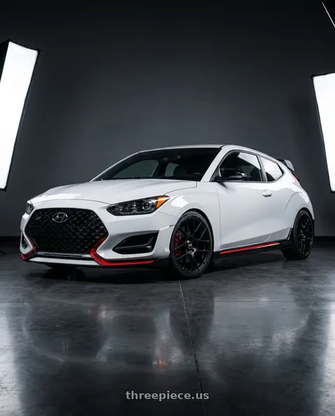 2020 Hyundai Veloster N with Enkei Raijin 5x114.3 18x8+40 Matte Black wheels