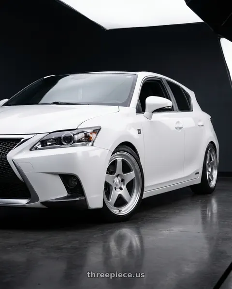 2015 Lexus CT200h F Sport with Kansei K12H KNP 5X100 18x8.5 35 Hyper Silver wheels