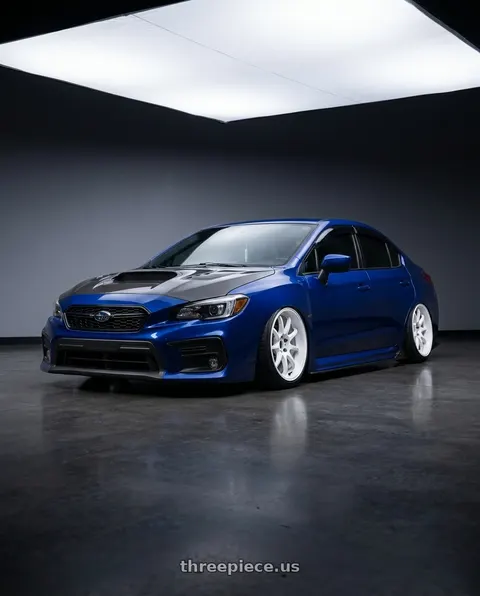 2020 Subaru WRX with Work Emotion D9r 5x114.3 18x9.5 +38 White wheels