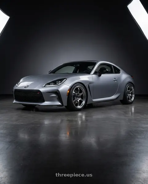 2023 Toyota GR86 with Advan Racing RG-D2 5x100 18x8.5 +45 MACHINING & RACING HYPER BLACK wheels
