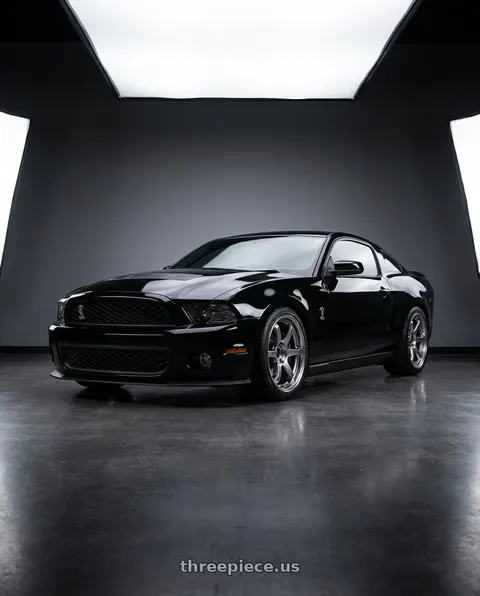 2011 GT500 SVT Performance Package Black with Ssr Reiner Type 6S 5x114.3 19X9.5 45 Hyper Disk Titan Silver wheels