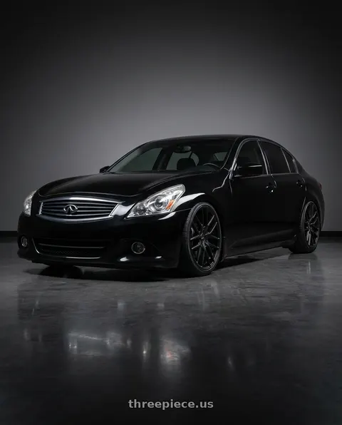 2013 INFINITI G37 Journey with TOUREN TR60 3260 5x108/5x114.3 19x8.5 +40 MATTE BLACK wheels