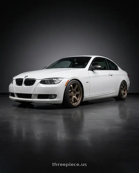 2008 BMW 328xi with ESR Wheels SR SERIES SR07 5x120 18x9.5 +35 Matte Bronze wheels