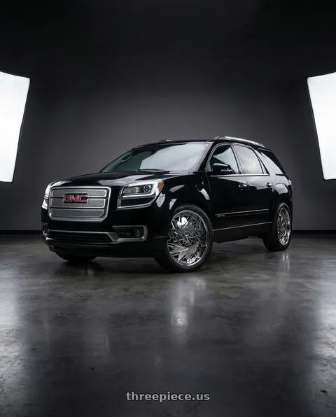 2016 GMC Acadia Denali with DUB 1PC S235 DAZR 5X120.65/5X127 26X10 +5 CHROME PLATED wheels