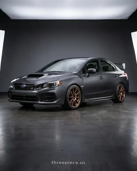 2021 Subaru WRX with Enkei TS10 5x114.3 18x9.5+35 Dia Copper wheels