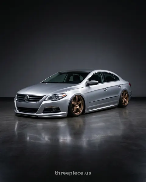 2015 Volkswagen CC with Gram Lights 57CR 5x112 19x9.5+25 Bronze II wheels
