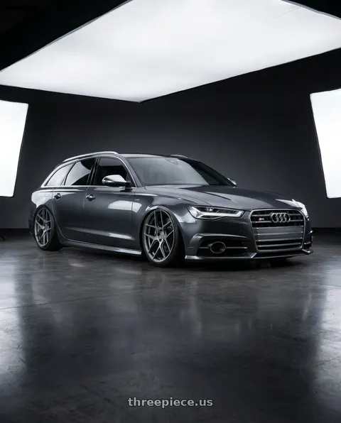 2016 Audi S6 with Aodhan AFF2 5x112 20x9+30 Matte Gray wheels