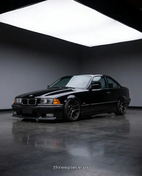 1994 BMW 325i with Avant Garde Wheels M510 5X114.3 19x9.5 +40 Matte Black wheels