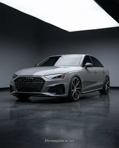 2021 Audi S4 Prestige with Vision Street-Designs 471 Splinter 5x112 20x10.5+30 Gloss Black Machined Face wheels