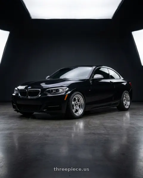 2016 BMW M235i with Work Meister S1 3P 5x120 18x9+48 A Disk Bright Buff Finish wheels