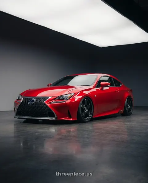 2018 Lexus RC F with fifteen52 CHICANE 5x114.3 / 5x120 19x8.5 +35 ASPHALT BLACK (SATIN BLACK) wheels