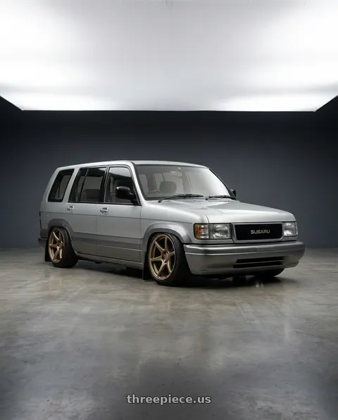 1991 Subaru bighorn with Kansei K11B Tandem 5X112 18x8.5 35 Bronze wheels