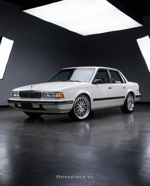 1990 Buick Century Limited with Petrol P4C 5X100 16X7 +40 SILVER W/ MACHINED FACE & LIP wheels
