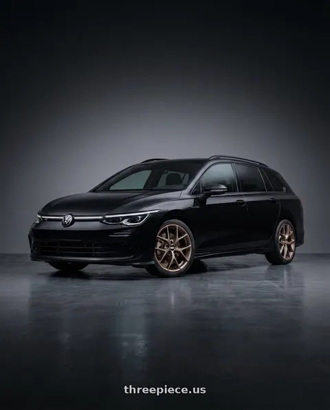 2023 volkswagen golf variant R-line with BBS XR 5x112 18x8.0+44 Matte Bronze wheels
