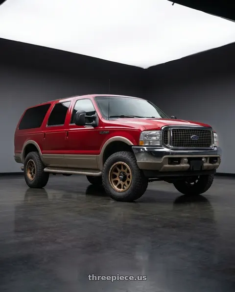 2002 Ford Excursion with Method MR605 NV 20x10 -24mm Offset 8x6.5 121.3mm CB Method Bronze Wheel - MR60521080924N wheels