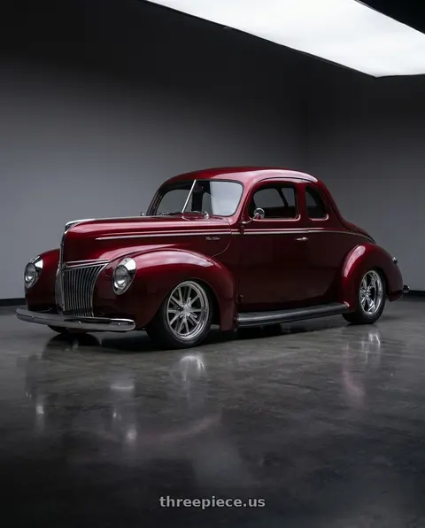 1940 ford coupe with American Racing Vintage VN427 SHELBY COBRA 5X114.3 18X8 0 TWO-PIECE POLISHED wheels
