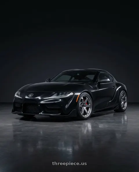 2026 Toyota GR Supra with Volk Racing TE37SL 5x112 19x9.5 +22 FORMULA SILVER wheels