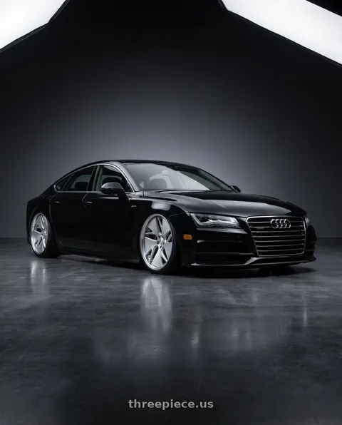 2012 Audi A7 Quattro with Work Gnosis Cvd 5x112 20x10+30 A Disk Matte Silver wheels