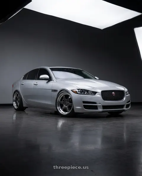 2017 Jaguar XE Premium with 9six9 SIX-1 Deep 4x100 15X8 +20 Carbon Gray / Machined Lip wheels