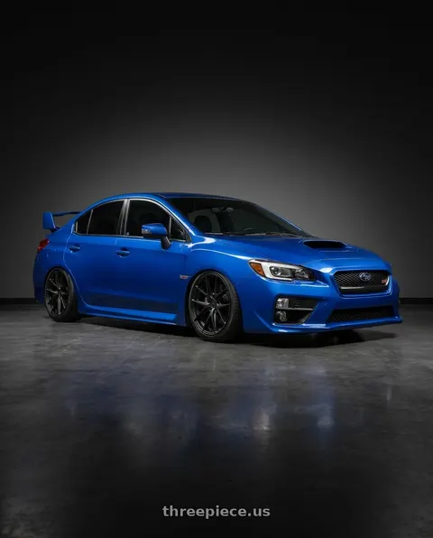 2018 Subaru WRX STI with Niche 1PC M117 MISANO 5X114.3 18X8 +42 MATTE BLACK wheels