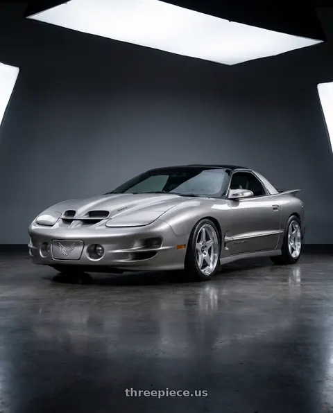 2001 Pontiac Firebird Trans Am with ESR Wheels APEX SERIES AP5 5x120 18x8.5 +30 Hyper Silver wheels