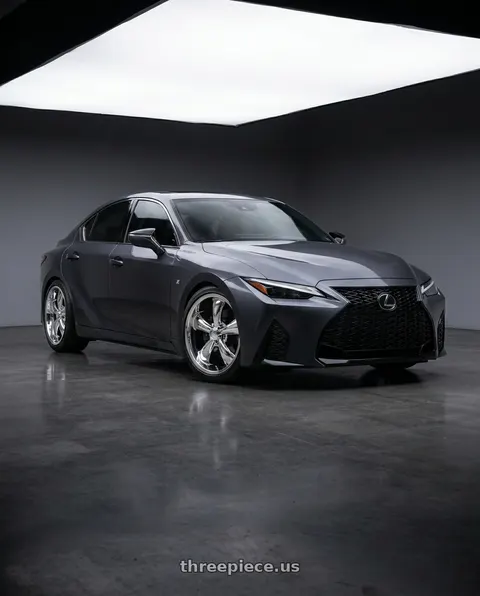 2021 Lexus IS350 F Sport with Vision American-Muscle 142 Legend 5x114.3 18x8.5+32 Chrome wheels