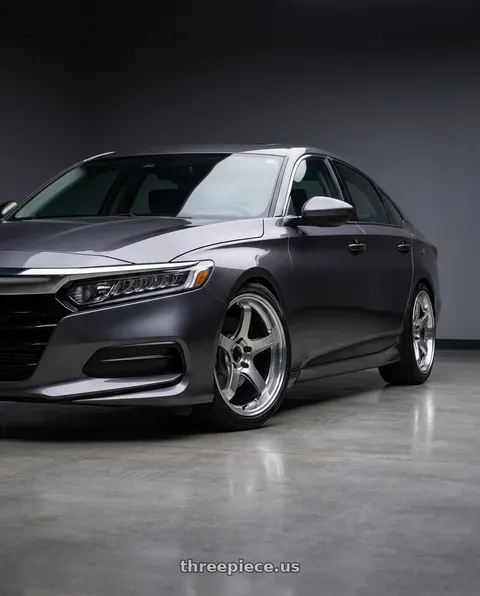 2019 Honda Accord LX with Advan Racing GT BEYOND-R 5x114.3 18x8.5 +45 MACHINING & DIAMOND CUTTING wheels