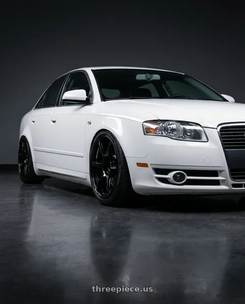 2010 Audi A4 with Advan RGIII 5x112 18x8+42 Gloss Black wheels