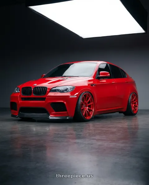 2011 BMW X6 with Advan Racing RSII 5x130 20x11.0 +51 RACING RED wheels