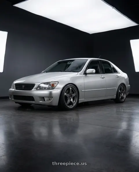 1999 Toyota altezza with Enkei PF05 5x114.3 17x8+35 Dark Silver wheels
