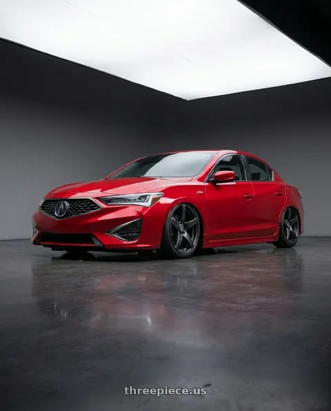 2013 Acura ILX with Forgestar CF5 5x114.3 18x9 +35 Satin Black wheels