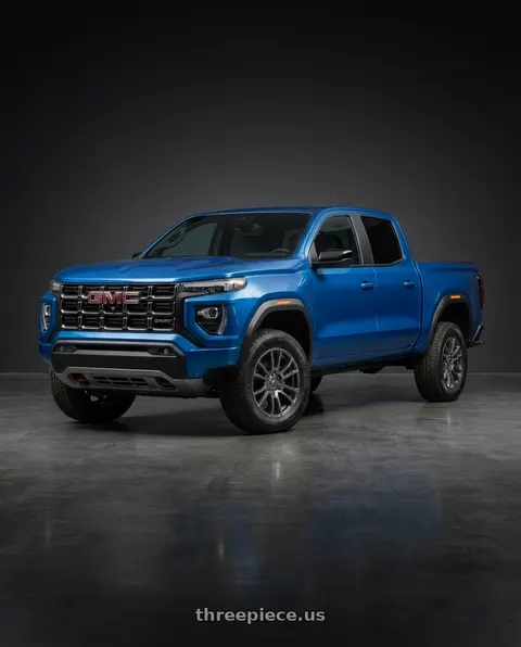 2023 GMC Canyon with Forgestar F14 Drag 6x139.7 17x7 0 Gloss Anthracite wheels