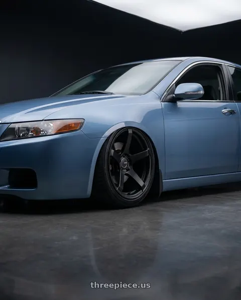 2005 Acura TSX with Enkei Kojin 5x114.3 17x8+35 Matte Black wheels