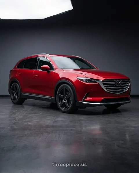 2018 Mazda CX-9 Grand Touring with Forgestar CF5 5x114.3 18x9 +35 Satin Black wheels
