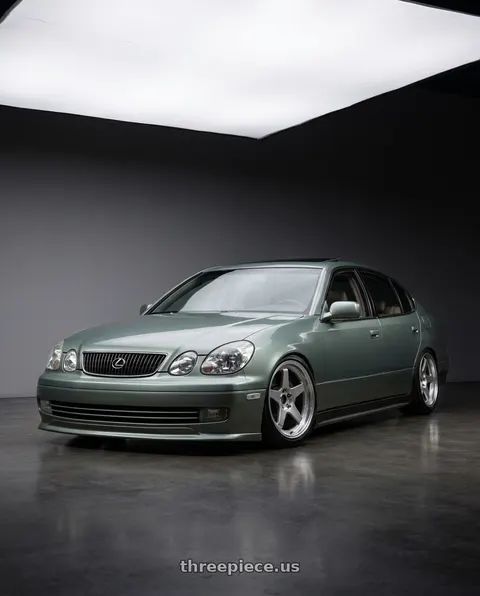2001 Lexus GS300 with Ssr Gtx03 5x114.3 18x9.5+12  PLATINUM SILVER wheels