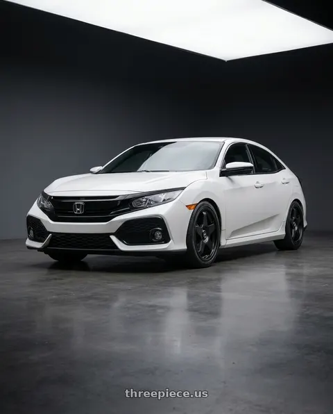 2024 Honda Civic with fifteen52 CHICANE 5x114.3 / 5x100 18x8.5 +35 ASPHALT BLACK (SATIN BLACK) wheels