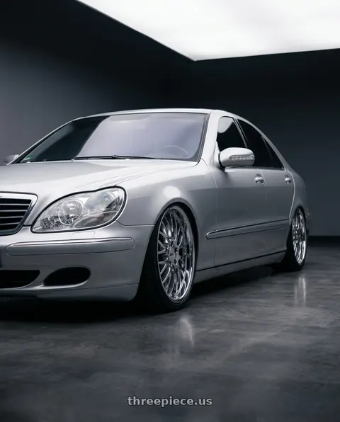 2003 Mercedes S W220 with Cray MANTA 5X120.65 18X9 +50 CHROME wheels