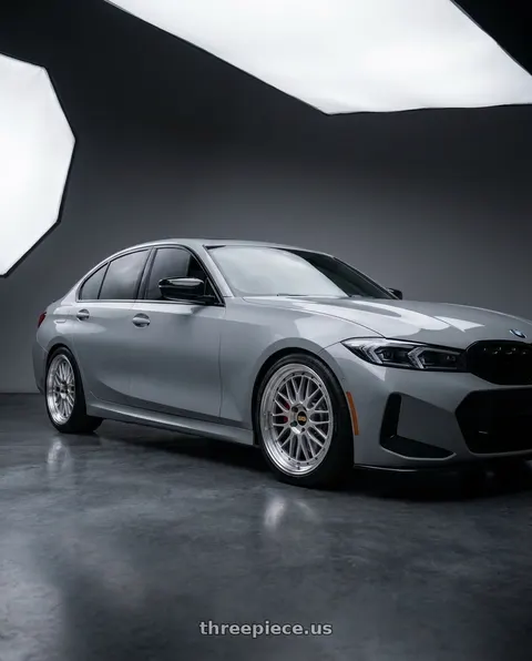 2023 BMW M340i with BBS LM 5x112 19x9.5+38 Diamond Silver wheels
