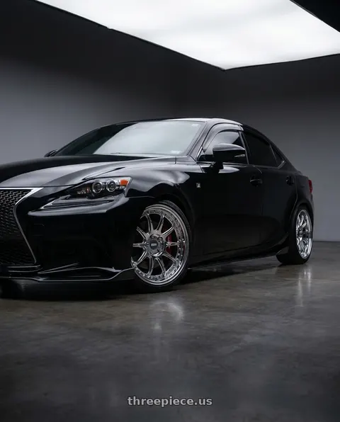 2017 Lexus IS300 F Sport with ESR Wheels CS12 5x114.3 18x9.5 +35 Vacuum Chrome wheels