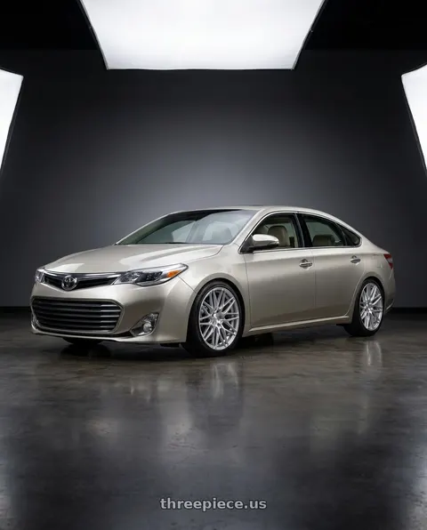2013 Toyota Avalon with F1R F103 5X114.3 18x9.5 +38 Brushed Silver wheels