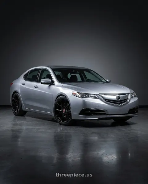 2019 Acura TLX with Vossen HF-5 19x9.5 / 5x114.3 / ET40 / Deep Face / 73.1 - Gloss Black Wheel - HF5-9N63 wheels